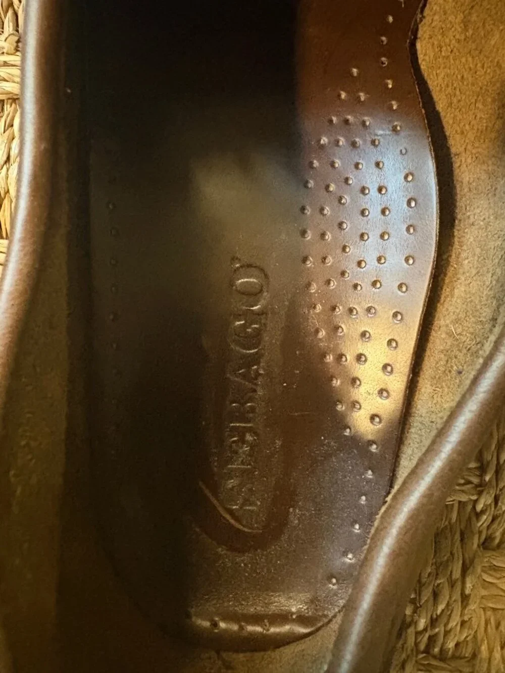 Sebago Dolphin penny mocassins in Waxed Brown Gum leather